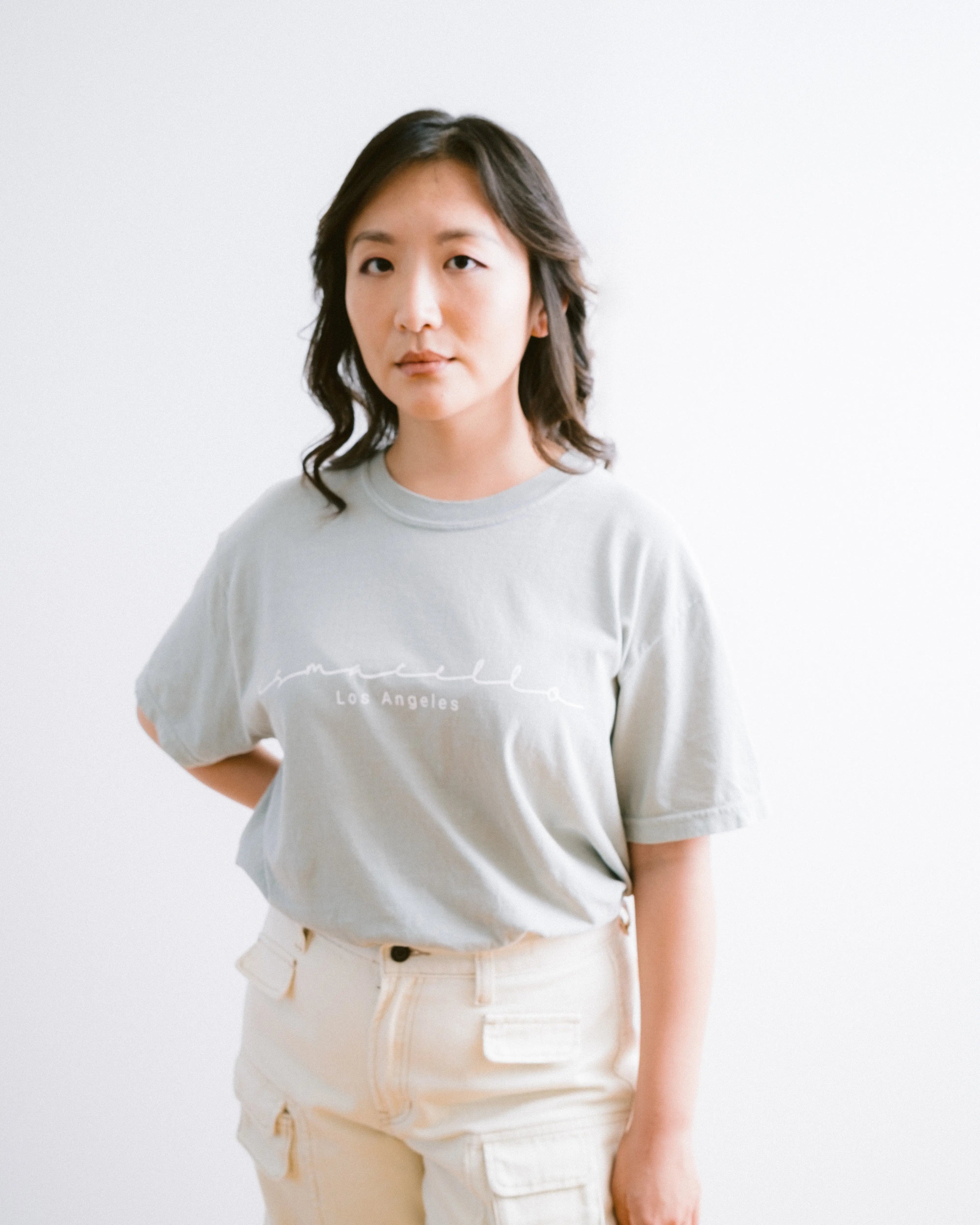 faded matcha ismacello core tee ismacello